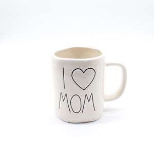 Rae Dunn Mug "I Love Mom" Coffee Mug Tea Mug Heart Love
